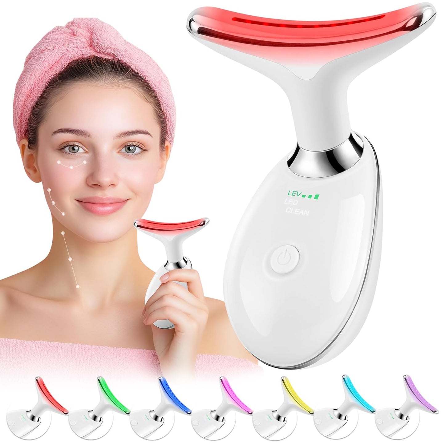 Lunexaa LumiLift™ – 7-Color LED Facial Therapy Wand